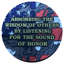 IDEAL LEADERSHIP coin — back, Absorbing the Wisdom of Others